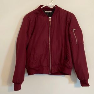 charlotte russe maroon bomber